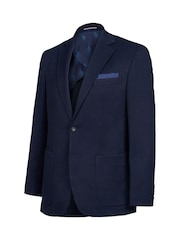 U.S. Polo Assn. Blue Mens 100% Cotton Diamond Texture Jersey Blazer Coat Jacket - Image 9 of 12