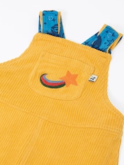 Frugi Yellow Gylly Cord Reversible Dungarees - Image 5 of 6