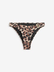 Victoria's Secret Brown Leopard Hardware Bikini Briefs - Image 6 of 7
