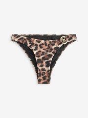 Victoria's Secret Brown Leopard Hardware Bikini Briefs - Image 7 of 7