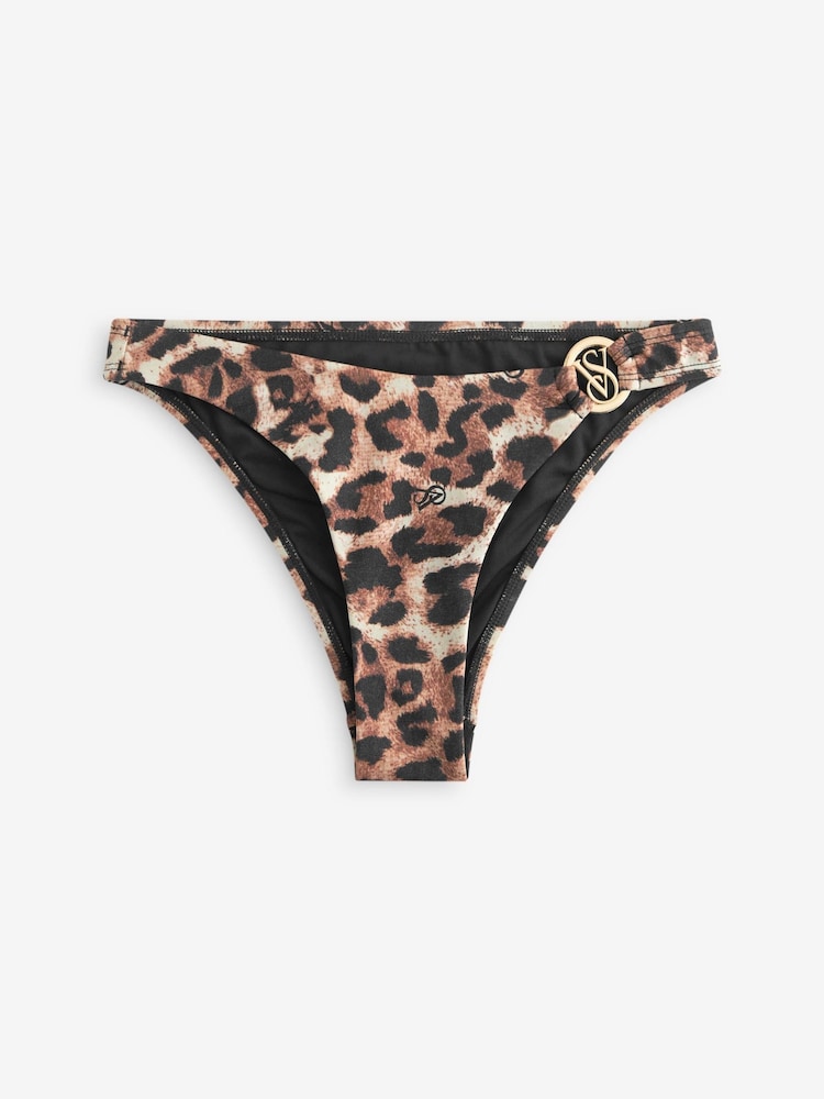 Victoria's Secret Brown Leopard Hardware Bikini Briefs - Image 7 of 7