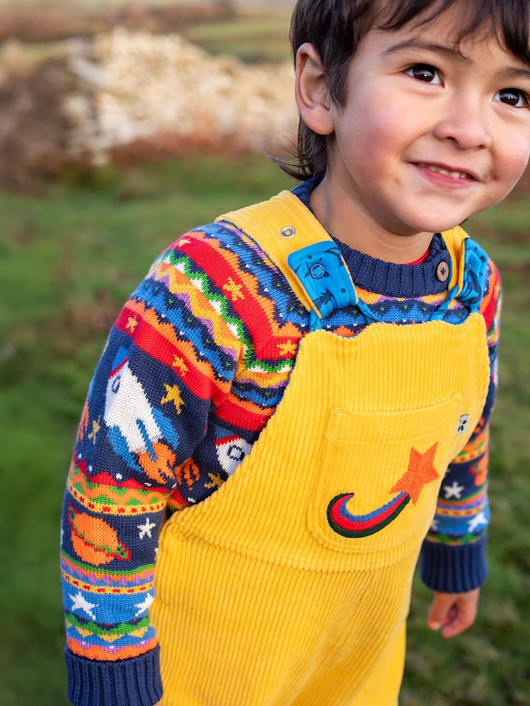 Frugi Blue Fowey Fairisle Knitted Jumper - Image 1 of 4 Frugi Blue Fowey Fairisle Knitted Jumper - Image 1 of 4