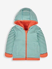 JoJo Maman Bébé Rust Fox Appliqué Reversible Hoodie - Image 3 of 8