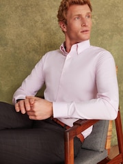 Joules Pink Oxford Shirt - Image 4 of 8