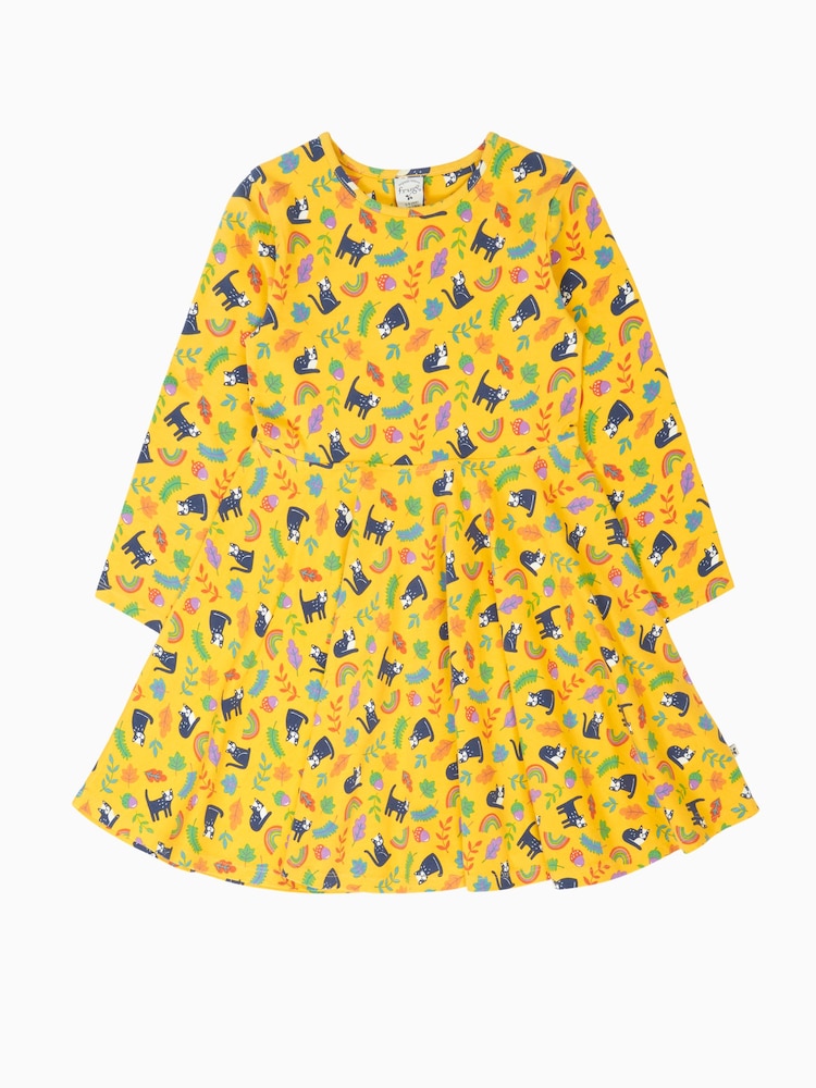 Žuto - Frugi Sofija Skater Haljina - Slika 1 od 3 Žuto - Frugi Sofija Skater Haljina - Slika 1 od 3