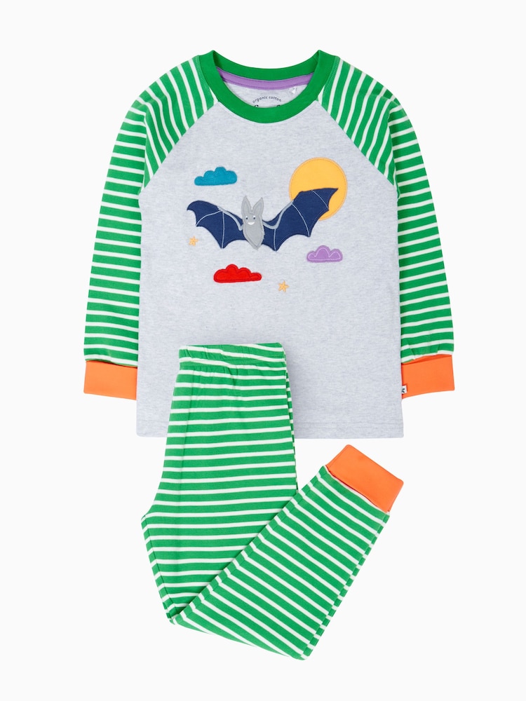 Verde - Pijama de Halloween Jamie Jim Jams de Frugi - Imagen 1 de 3 Verde - Pijama de Halloween Jamie Jim Jams de Frugi - Imagen 1 de 3