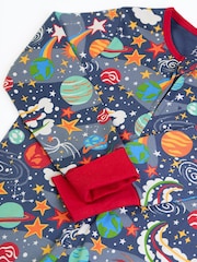 Frugi Blue Zelah Zip Up All-In-One - Image 2 of 3