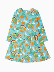 Frugi Blue Sofia Skater Dress - Image 1 of 3