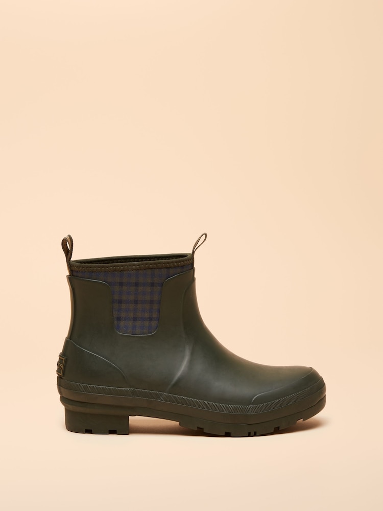 Joules Foxton Green Neoprene Lined Ankle Wellies - Image 1 of 6