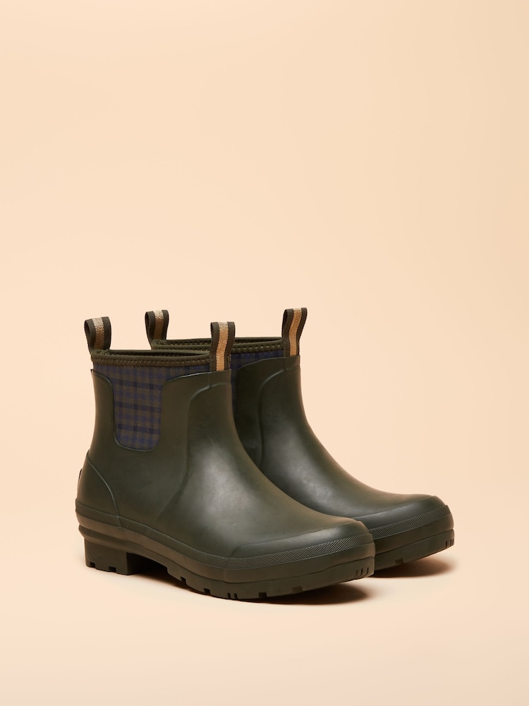 Joules Foxton Green Neoprene Lined Ankle Wellies - Image 2 of 6