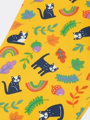 Frugi Yellow Halloween Libby Printed Leggings - Image 4 of 4
