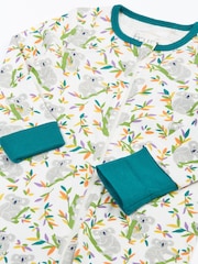 Frugi White Zelah Zip Up All-In-One - Image 2 of 3