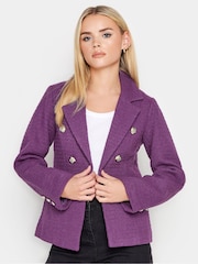 PixieGirl Petite Purple Boucle Blazer - Image 1 of 4