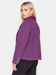 PixieGirl Petite Purple Boucle Blazer - Image 2 of 4