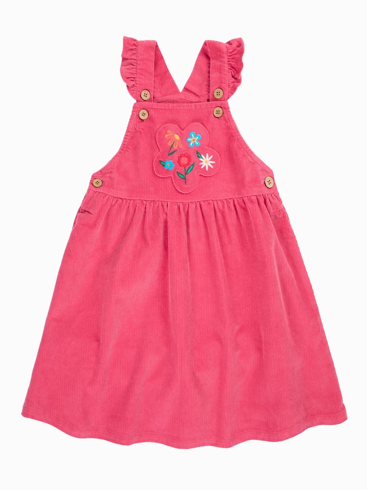 Frugi Pink Isla Dungaree Dress - Image 1 of 3 Frugi Pink Isla Dungaree Dress - Image 1 of 3