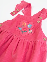 Frugi Pink Isla Dungaree Dress - Image 2 of 3