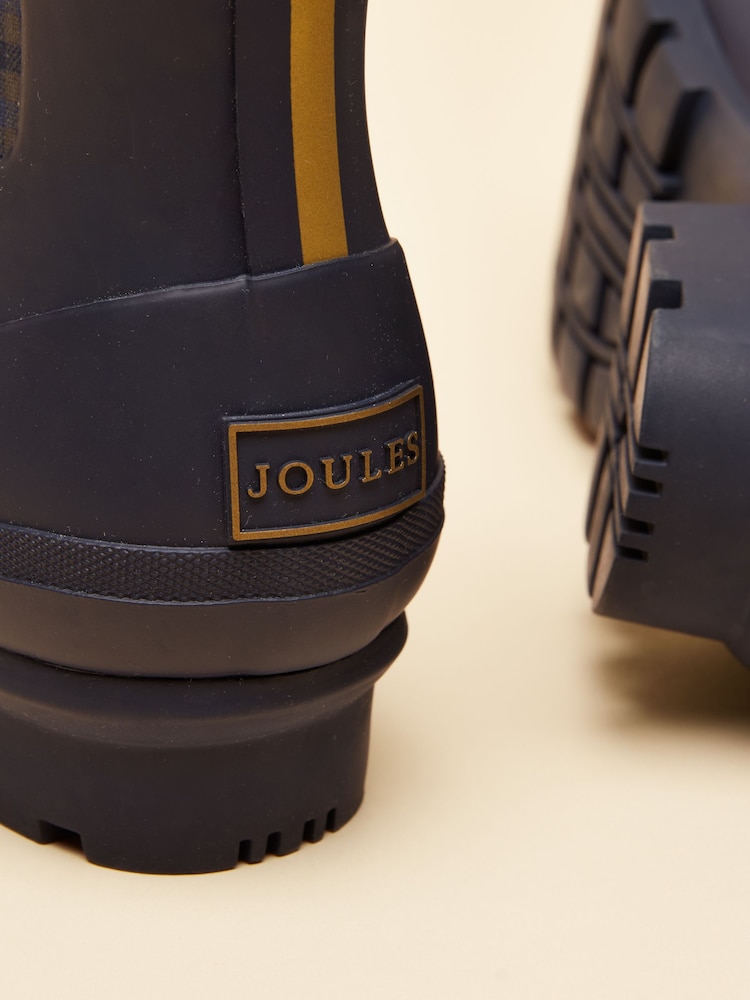 Buy Joules Foxton Navy Blue Neoprene Lined Ankle Wellies from the