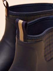 Joules Foxton Navy Blue Neoprene Lined Ankle Wellies - Image 6 of 6