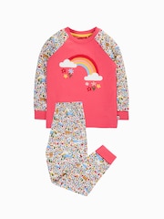 Frugi Pink Halloween Jamie Jim Jams Pyjamas - Image 1 of 3