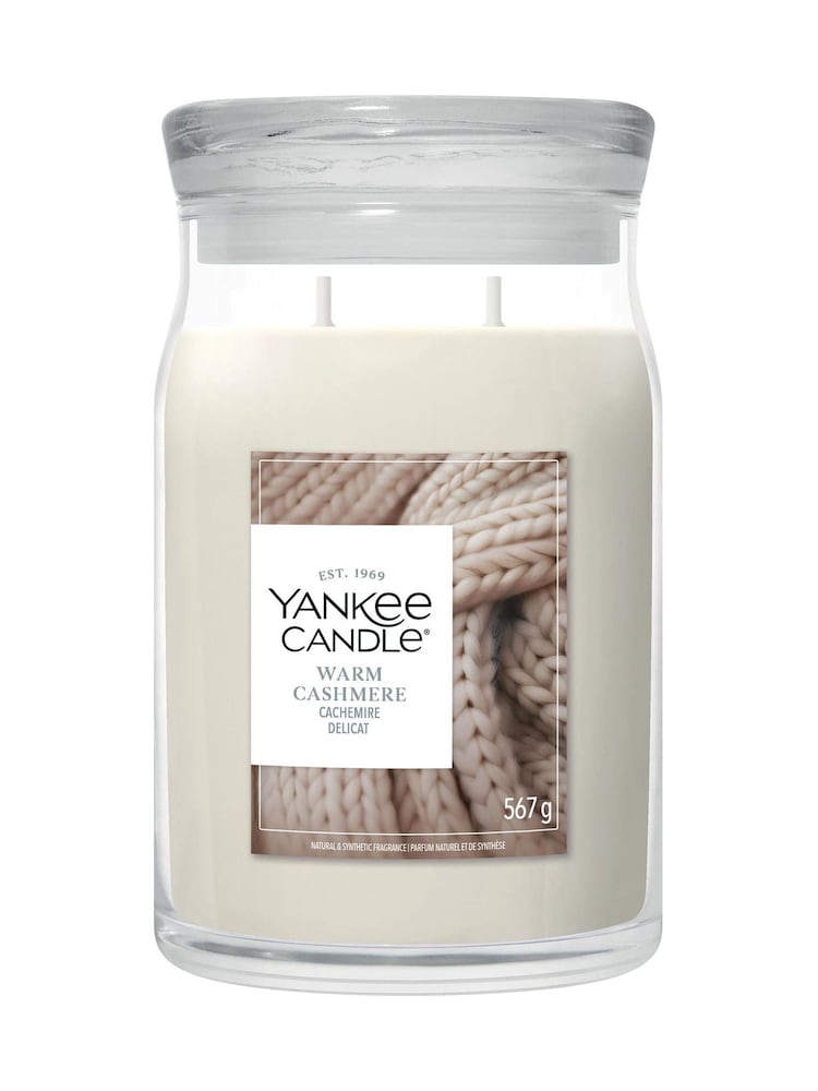 Yankee Candle Warm Cashmere Signature Large Jar 2 Wick Candle - Image 1 of 1 Yankee Candle Warm Cashmere Signature Large Jar 2 Wick Candle - Image 1 of 1