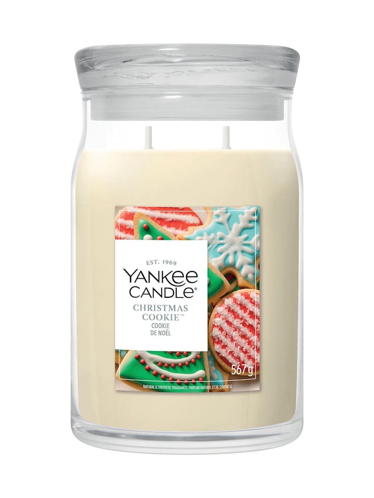 Yankee Candle Christmas Cookie Signature Medium Jar 2 Wick Candle - Image 4 of 4