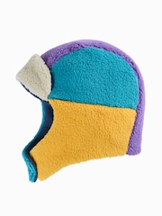Frugi Blue Ted Fleece Trapper Hat - Image 1 of 3