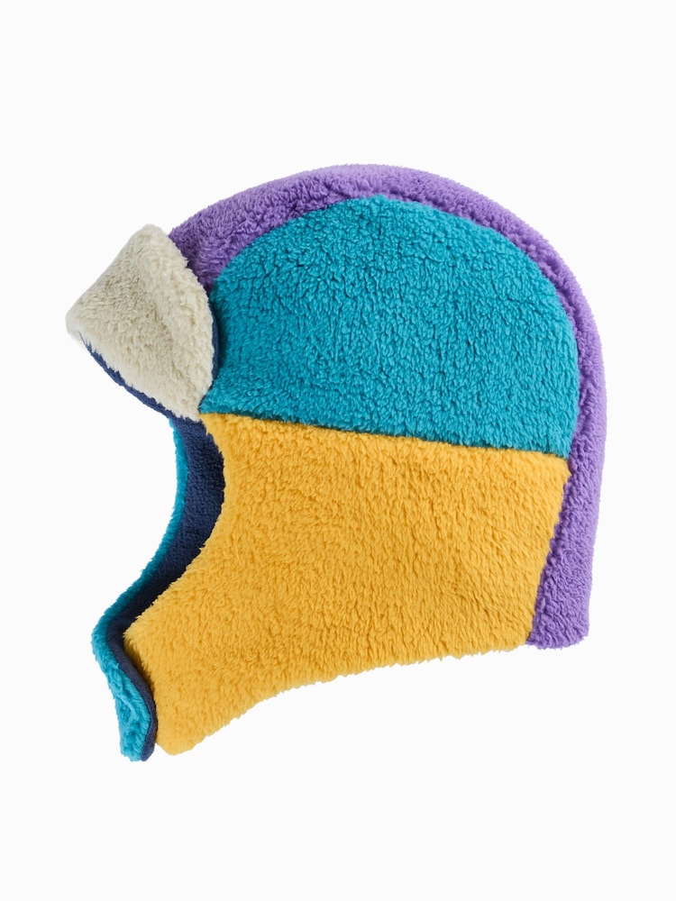 Frugi Blue Ted Fleece Trapper Hat - Image 1 of 3