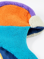Frugi Blue Ted Fleece Trapper Hat - Image 2 of 3