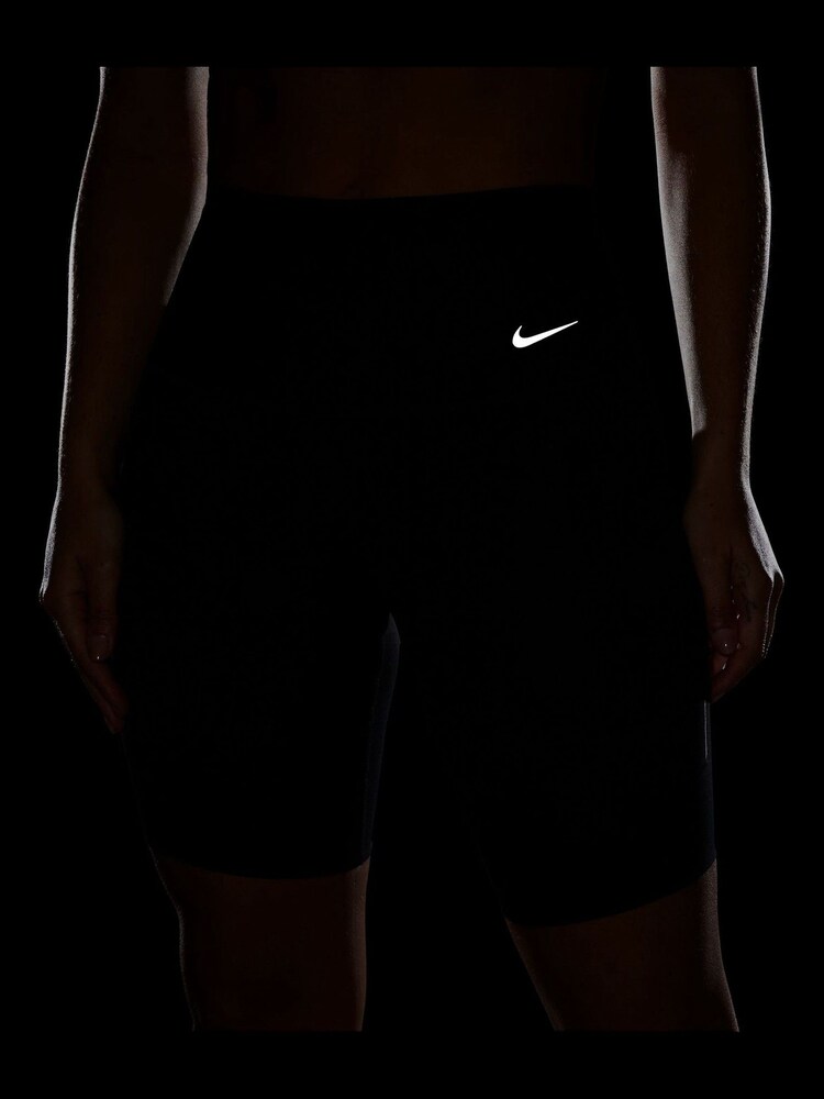 Nike Black Universa Medium Support High Waisted 8 Cycling Shorts With Pockets - Image 7 of 7