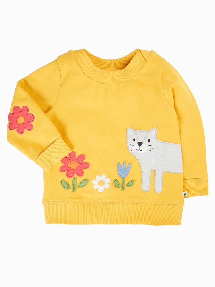 Frugi Yellow Halloween Easy On Jumper - Image 1 of 3 Frugi Yellow Halloween Easy On Jumper - Image 1 of 3