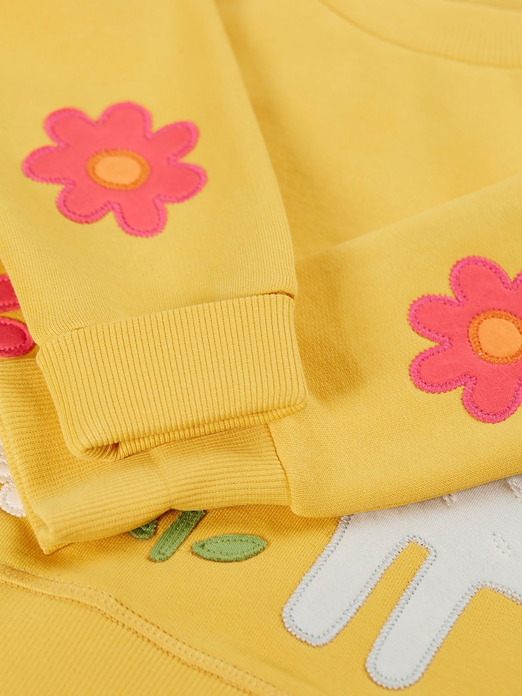 Frugi Yellow Halloween Easy On Jumper - Image 3 of 3 Frugi Yellow Halloween Easy On Jumper - Image 3 of 3