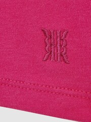 Reiss Bright Pink Carey 4-9 yrs Cotton Blend Roll Neck Top - Image 5 of 5