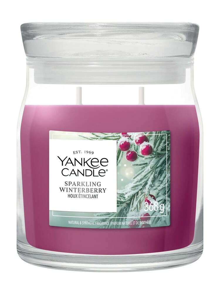 Yankee Candle Sparkling Winterberry Signature Medium Jar Boxed Candle - Image 1 of 1