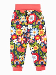 Frugi Blue Piper Printed Parsnip Joggers - Image 1 of 3