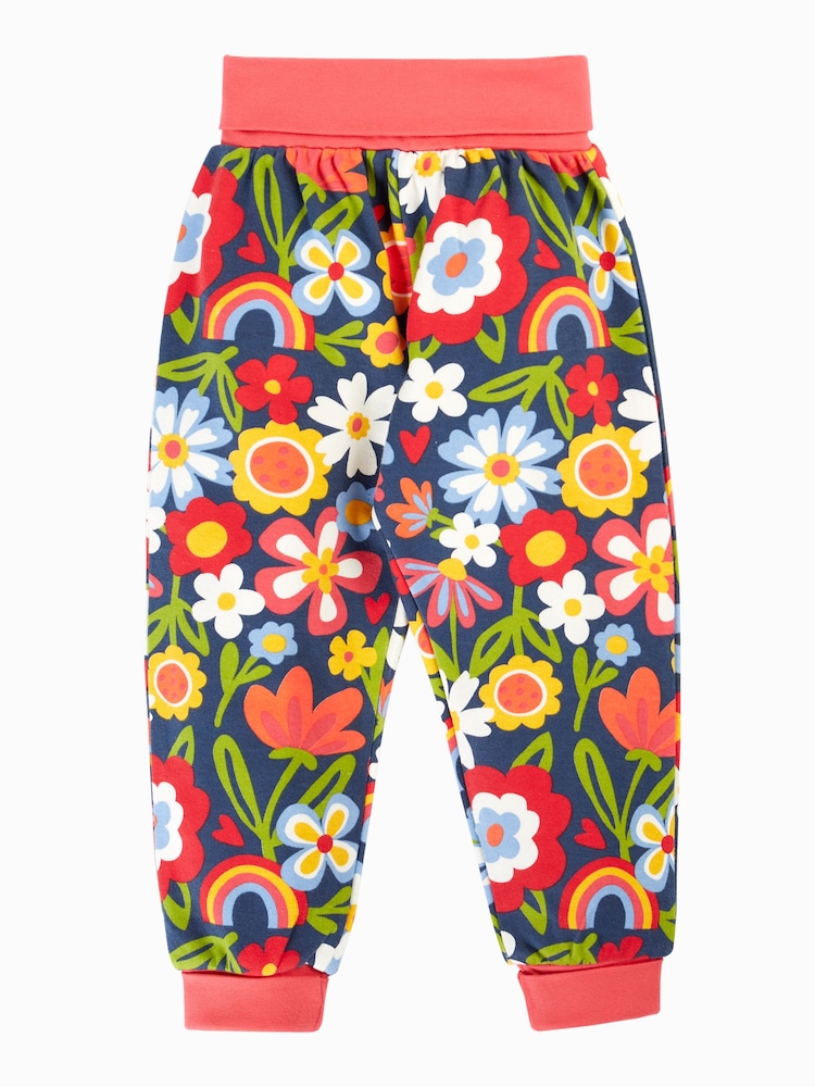 Frugi Blue Piper Printed Parsnip Joggers - Image 1 of 3 Frugi Blue Piper Printed Parsnip Joggers - Image 1 of 3