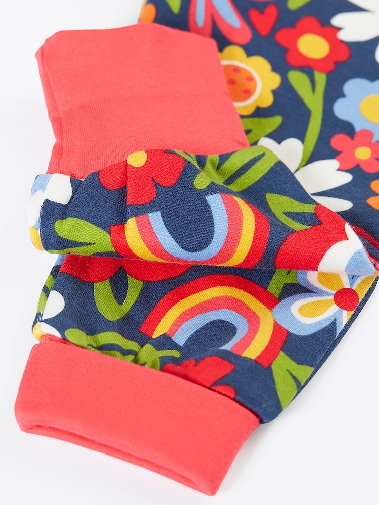 Frugi Blue Piper Printed Parsnip Joggers - Image 3 of 3 Frugi Blue Piper Printed Parsnip Joggers - Image 3 of 3