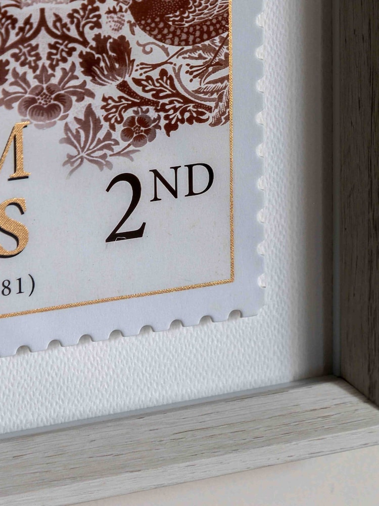 Gallery Home Red William Morris Seal Red Framed Art Set of 2 - Image 2 of 4 Gallery Home Red William Morris Seal Red Framed Art Set of 2 - Image 2 of 4