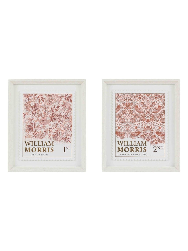 Gallery Home Red William Morris Seal Red Framed Art Set of 2 - Image 4 of 4 Gallery Home Red William Morris Seal Red Framed Art Set of 2 - Image 4 of 4