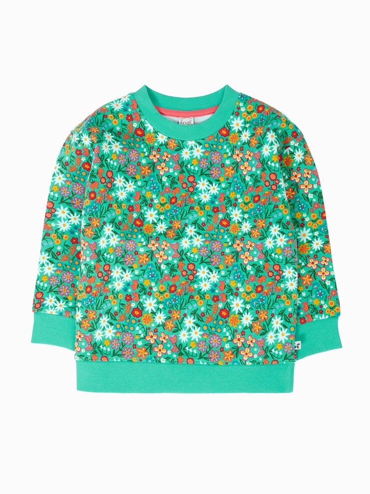 Frugi Green Superb Sweatshirt - Image 1 of 3 Frugi Green Superb Sweatshirt - Image 1 of 3