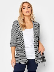 M&Co Black Textured Blazer Jacket - Image 1 of 4