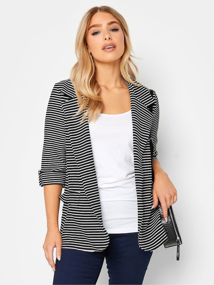 M&Co Black Textured Blazer Jacket - Image 1 of 4