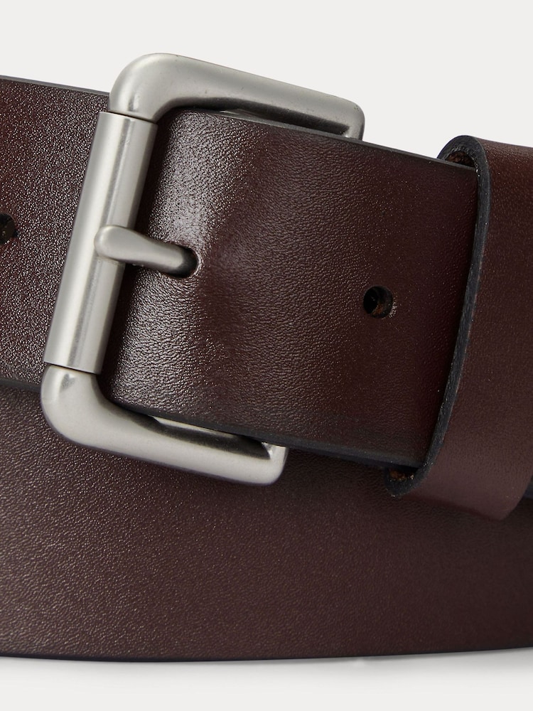 Polo Ralph Lauren Brown Leather Jeans Belt - Image 2 of 2 Polo Ralph Lauren Brown Leather Jeans Belt - Image 2 of 2