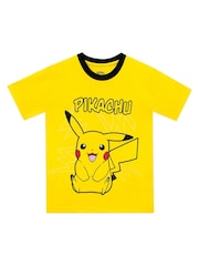 Character Yellow Pokemon Short 100% Cotton Pyjamas - Image 2 of 8