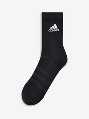 adidas Black Cushioned Crew Socks 6 Pairs - Image 2 of 2