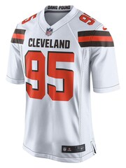 Nike White NFL Cleveland Browns Road Game Jersey - Myles Garrett Youth - Image 2 of 3
