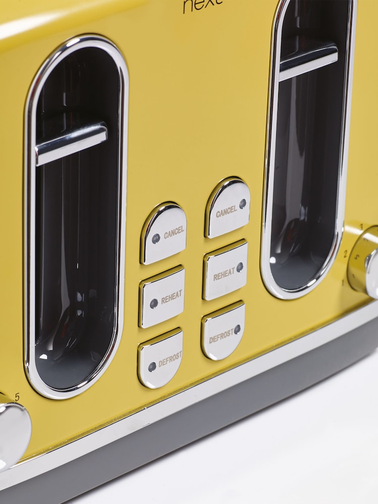 Yellow Electric 4 Slice Toaster - Image 1 of 5