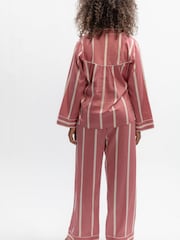 Fable and Eve Printed Stripe Wide Leg Pyjamas Set - תמונה 3 מתוך 4