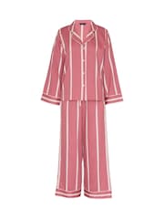 Fable and Eve Printed Stripe Wide Leg Pyjamas Set - תמונה 4 מתוך 4