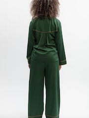 Fable and Eve Green Wide Leg Pyjamas Set - Image 3 of 4