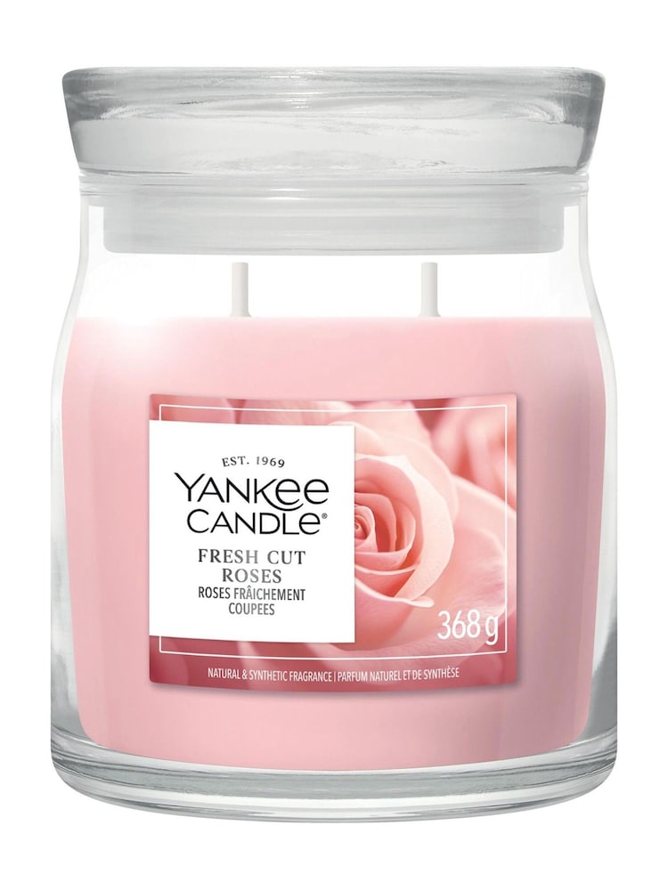 Yankee Candle Fresh Cut Roses Signature Medium Jar Boxed Candle - Image 1 of 1 Yankee Candle Fresh Cut Roses Signature Medium Jar Boxed Candle - Image 1 of 1